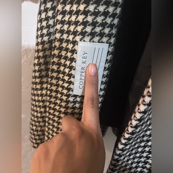 Copper Key houndstooth coat - Picture 3 of 5